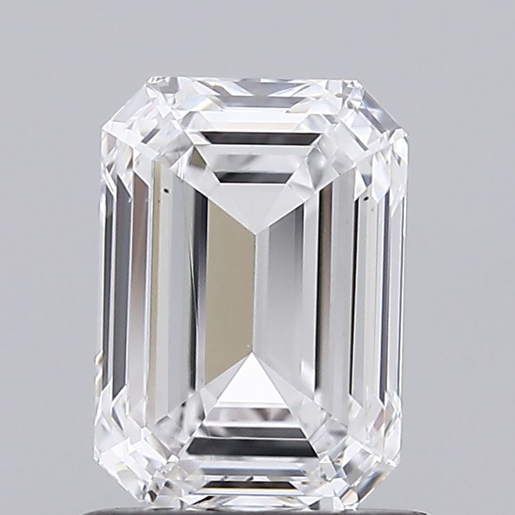 1.04 Carat Emerald Shaped, Ideal Cut, D Color, IF Clarity, IGI Certified Lab Grown Diamond