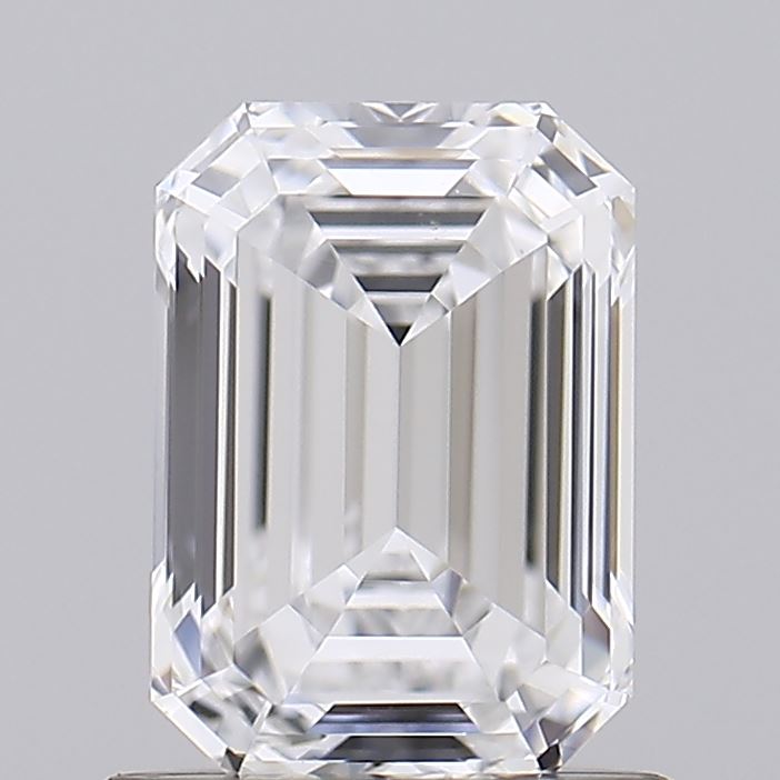 1.08 Carat Emerald Shaped, Ideal Cut, E Color, VVS2 Clarity, IGI Certified Lab Grown Diamond