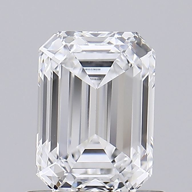 1.01 Carat Emerald Shaped, Ideal Cut, D Color, VS1 Clarity, IGI Certified Lab Grown Diamond