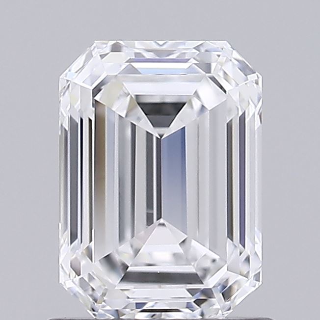 1.09 Carat Emerald Shaped, Ideal Cut, D Color, VVS2 Clarity, IGI Certified Lab Grown Diamond