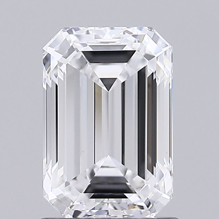 1.50 Carat Emerald Shaped, Ideal Cut, D Color, VS1 Clarity, IGI Certified Lab Grown Diamond