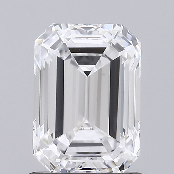 1.08 Carat Emerald Shaped, Ideal Cut, E Color, VVS2 Clarity, IGI Certified Lab Grown Diamond