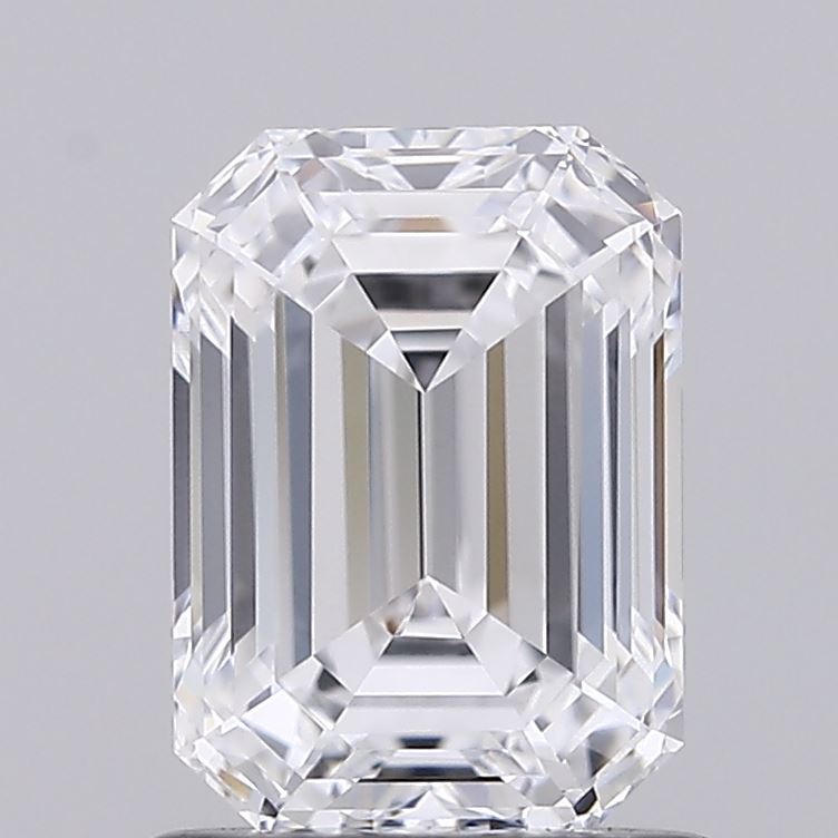 1.07 Carat Emerald Shaped, Ideal Cut, D Color, VS1 Clarity, IGI Certified Lab Grown Diamond