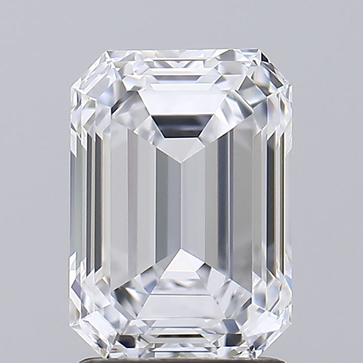 2.01 Carat Emerald Shaped, Ideal Cut, E Color, VVS2 Clarity, IGI Certified Lab Grown Diamond