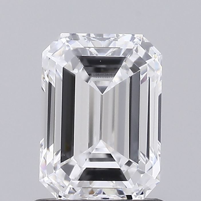 1.05 Carat Emerald Shaped, Ideal Cut, D Color, VVS2 Clarity, IGI Certified Lab Grown Diamond
