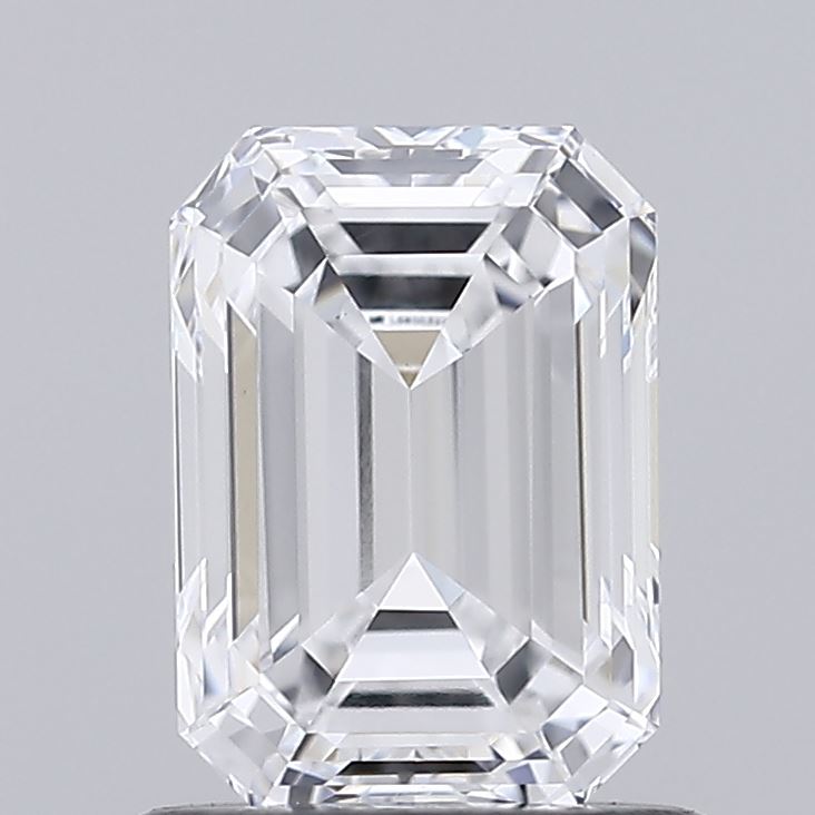 1.00 Carat Emerald Shaped, Ideal Cut, D Color, VS1 Clarity, IGI Certified Lab Grown Diamond
