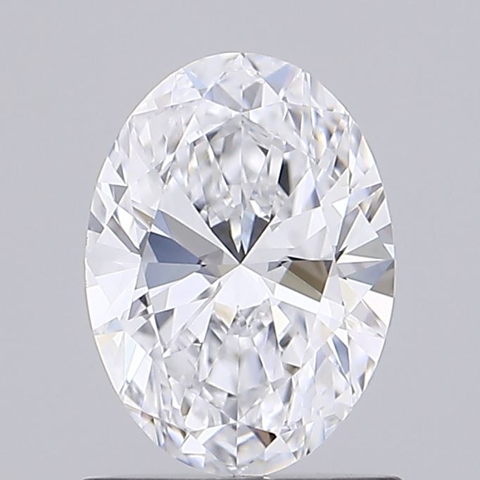0.90 Carat Oval Shaped, Ideal Cut, D Color, IF Clarity, IGI Certified Lab Grown Diamond