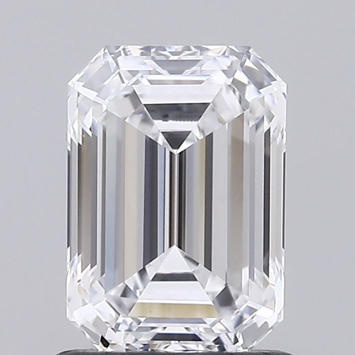 1.05 Carat Emerald Shaped, Ideal Cut, D Color, VVS1 Clarity, IGI Certified Lab Grown Diamond
