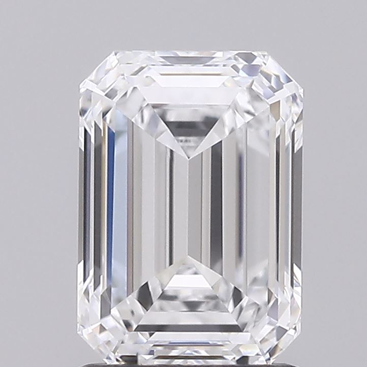 1.53 Carat Emerald Shaped, Excellent Cut, E Color, VS1 Clarity, IGI Certified Lab Grown Diamond