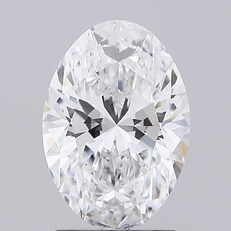 1.58 Carat Oval Shaped, Ideal Cut, E Color, VS2 Clarity, IGI Certified Lab Grown Diamond