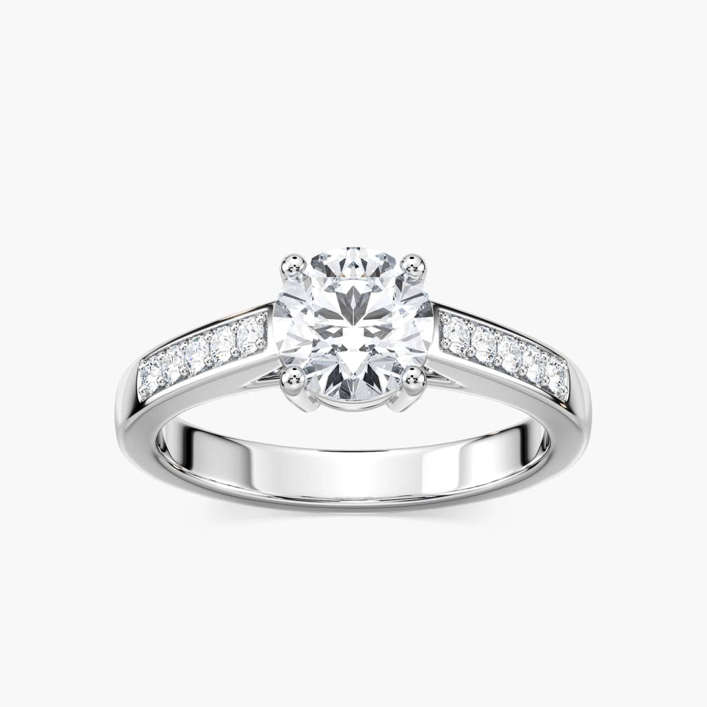 Ashley Lab Grown Diamond Channel Side Engagement Ring