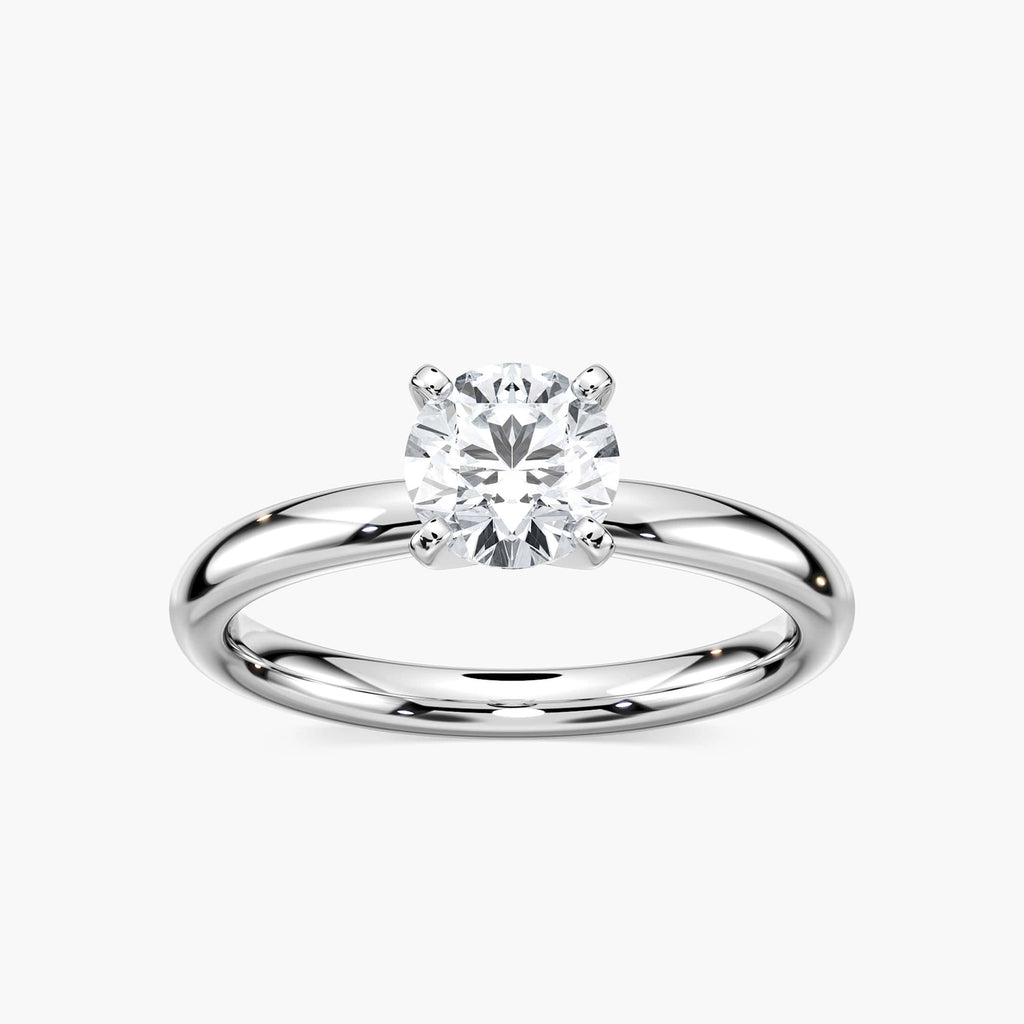 Lauren Grown Diamond Traditional Four Prong Solitaire Engagement Ring