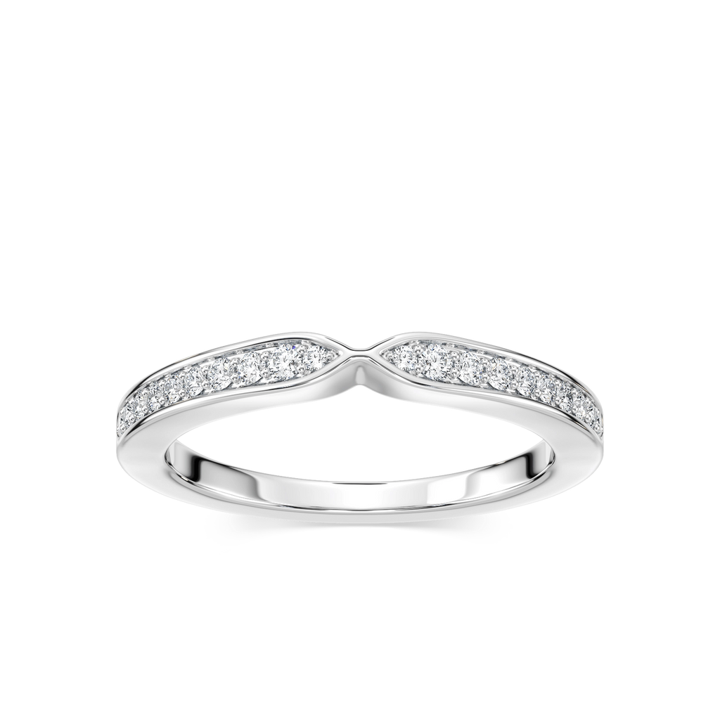 Valery 1 6 ctw Round Lab Grown Diamond Channel Set Curved Band