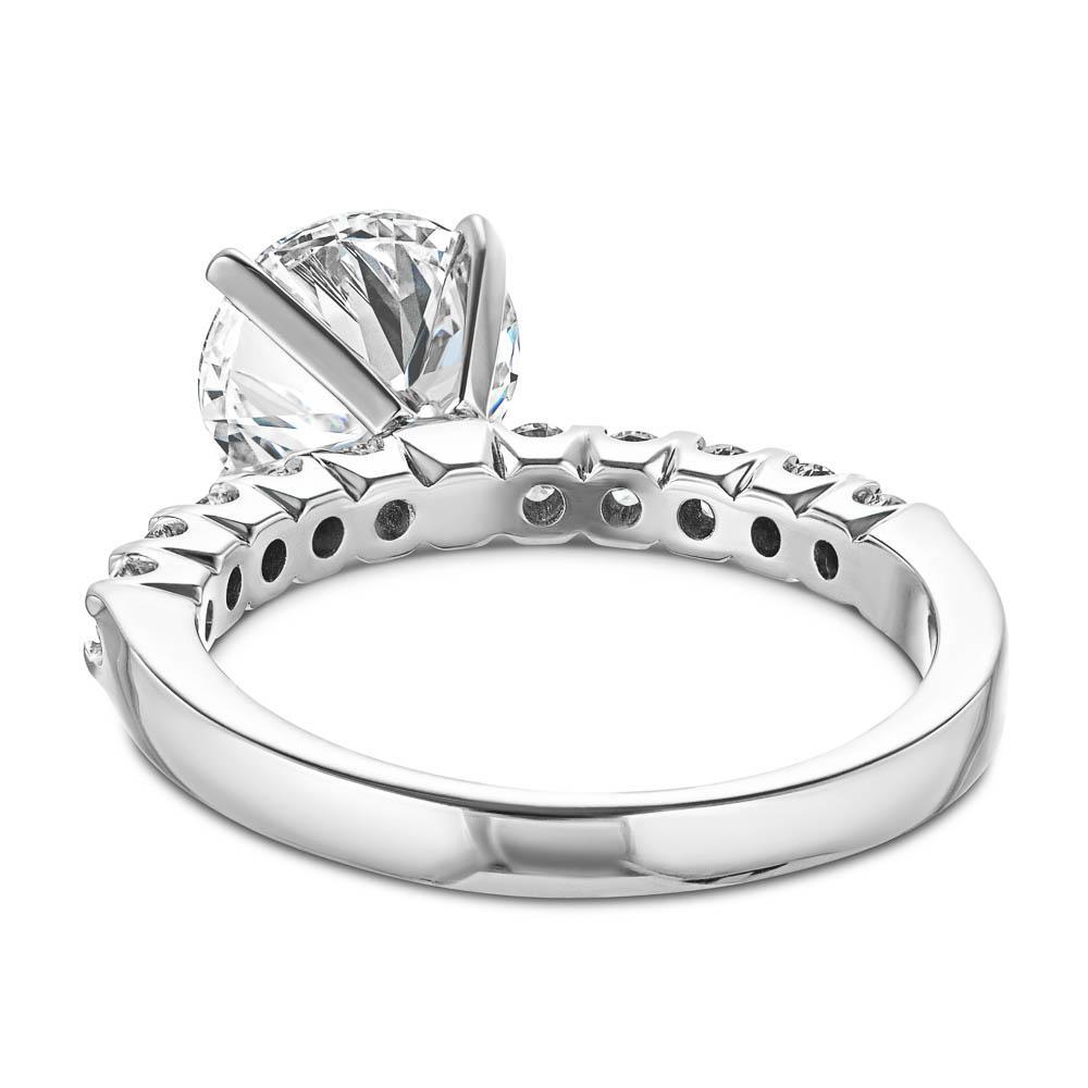 10 Stone Accented Lab Grown Diamond  Engagement Ring