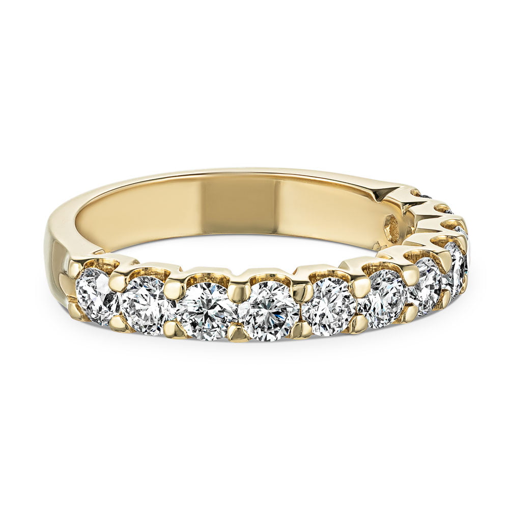 Shown with 1.5ctw Lab Diamonds in 14k Yellow Gold