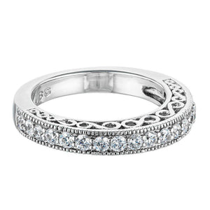  Ali stackable band recycled diamonds platinum