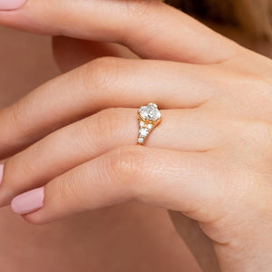Moissanite - Amira Engagement Ring