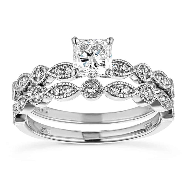 Vintage Alexandrite Engagement Ring Set Antique Pear Shaped - Etsy | Engagement  ring settings, Alexandrite engagement ring, Moissanite ring set