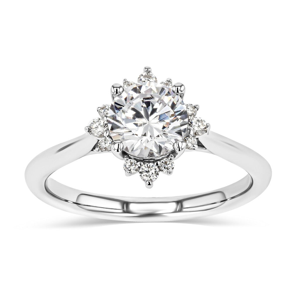 Aura pear-shaped diamond ring