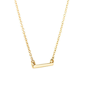  recycled gold bar necklace