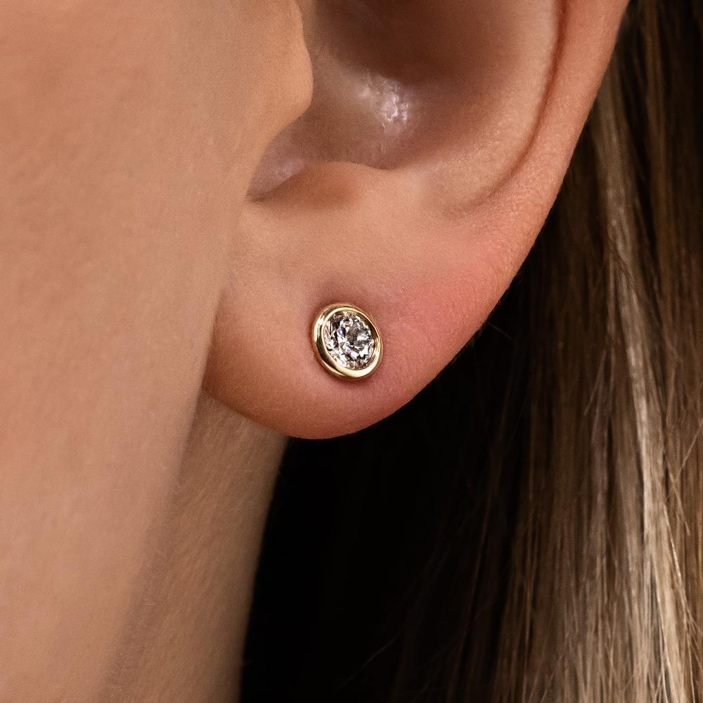 diamond ear studs