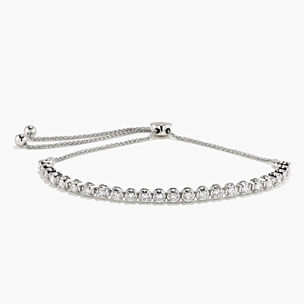 Half and half diamond tennis bracelet – Millo
