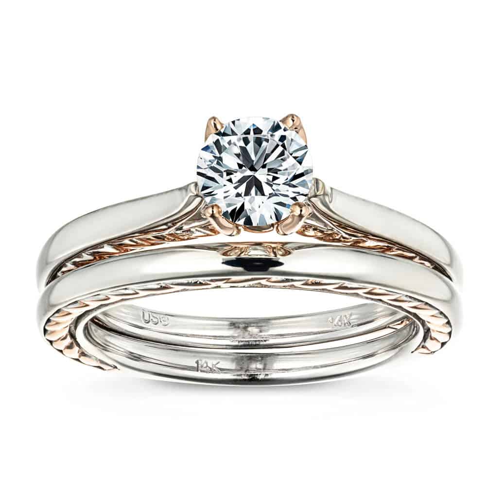 Make a Statement with the Burnside Two-Tone Wedding Ring Set