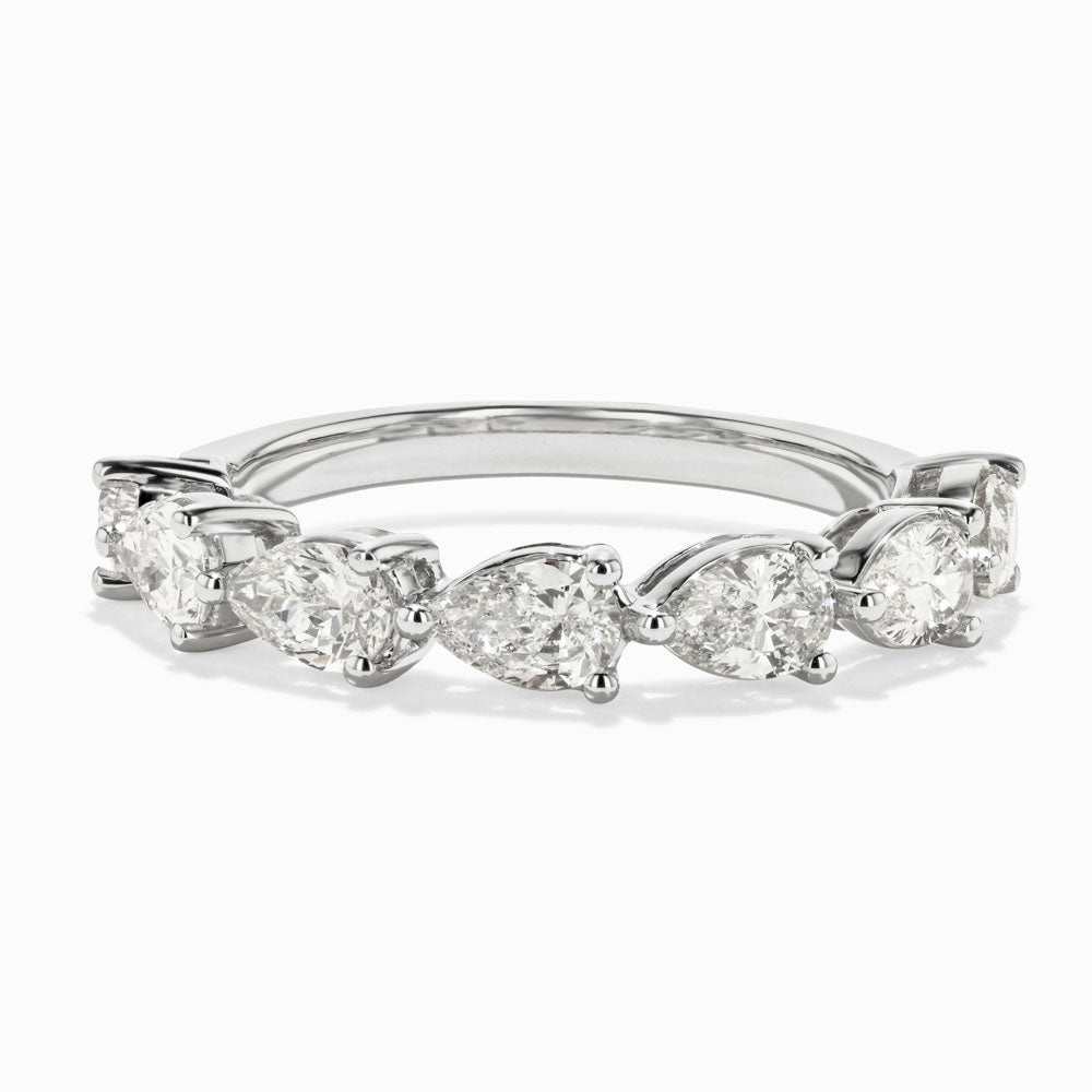 Cabana Band with 1.45ctw Lab-Grown Diamonds in 14K White Gold