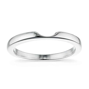  matching wedding band in recycled 14k white gold
