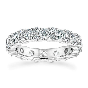  Lab-Grown Diamond eternity band in recycled 14K white gold
