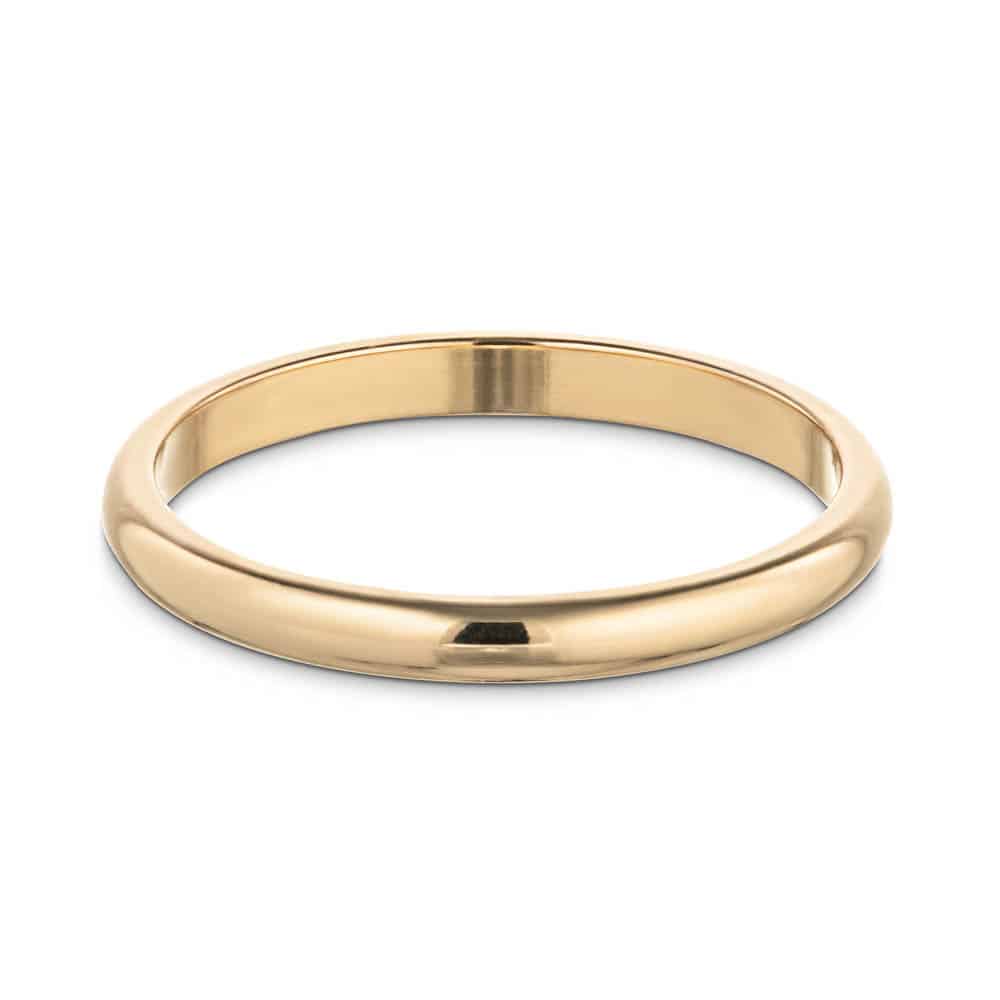 Shown with a 2mm width in recycled 14K yellow gold 