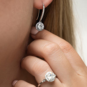 Pandora Sparkling Stones Drop Earrings
