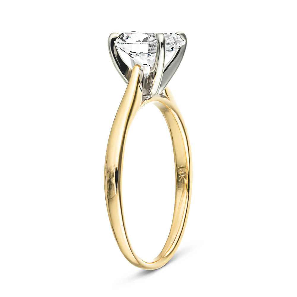 2.5Ct Round Lab Created Diamond Engagement Bridal Ring Set 14K