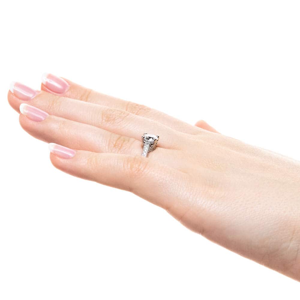 Lab Grown Ella Antique Wedding Ring | MiaDonna