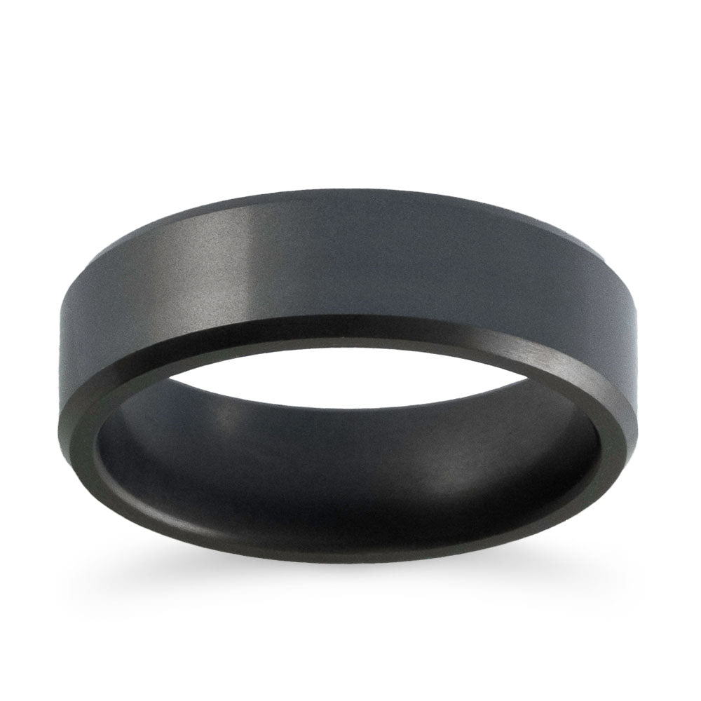 Elysium Lab Grown Diamond Band shown with a Matte Finish|elysium mens pressed lab grown diamond wedding band with matte finish