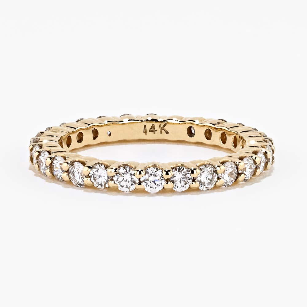 Eternity Band with 1ctw in 14K Yellow Gold - Size 5.50