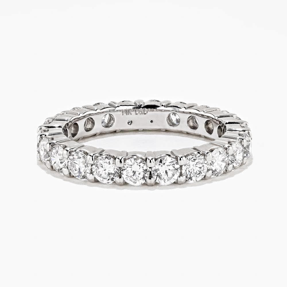 Eternity Band with 2ctw in 14K White Gold - Size 8.50