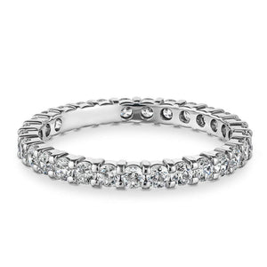  Lab Grown Diamond eternity band with 1.0ctw in recycled 14K white gold