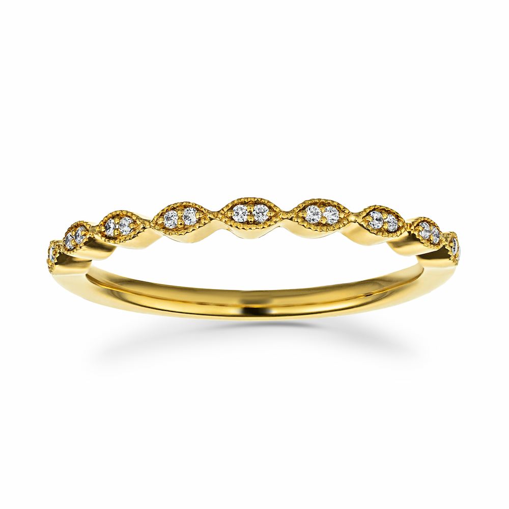 Band shown in 14k Yellow Gold