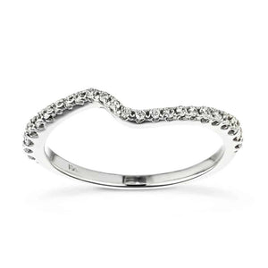  flame wedding band white gold recycled diamonds