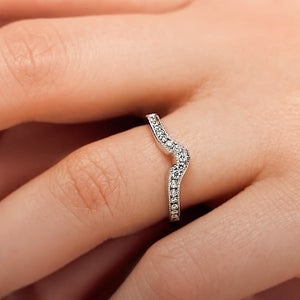  Greta Vintage Wedding Band filigree details accenting recycled diamonds recycled 14K white gold Greta Engagement ring