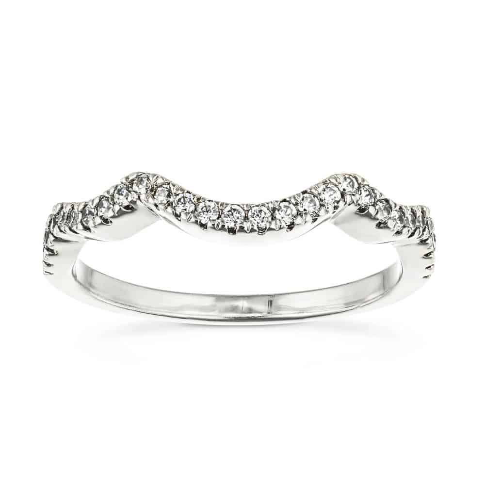 Brianna 1/5 ctw Round Lab Grown Diamond Scalloped Curved Band