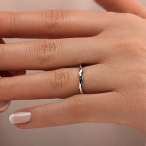  Twisted plain metal wedding band to match the Karina Engagement ring