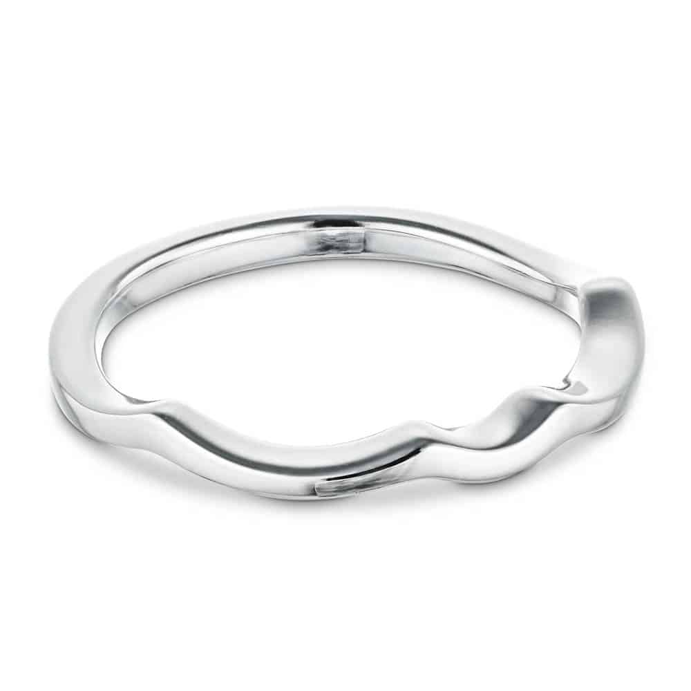 Twisted plain metal wedding band to match the Karina Engagement ring 