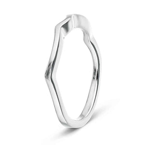  Twisted plain metal wedding band to match the Karina Engagement ring 