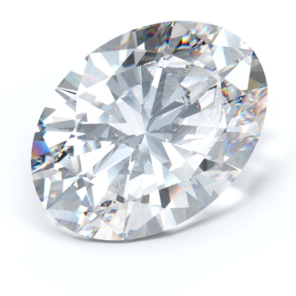 2.57 Carat Oval Cut Lab Created Diamond