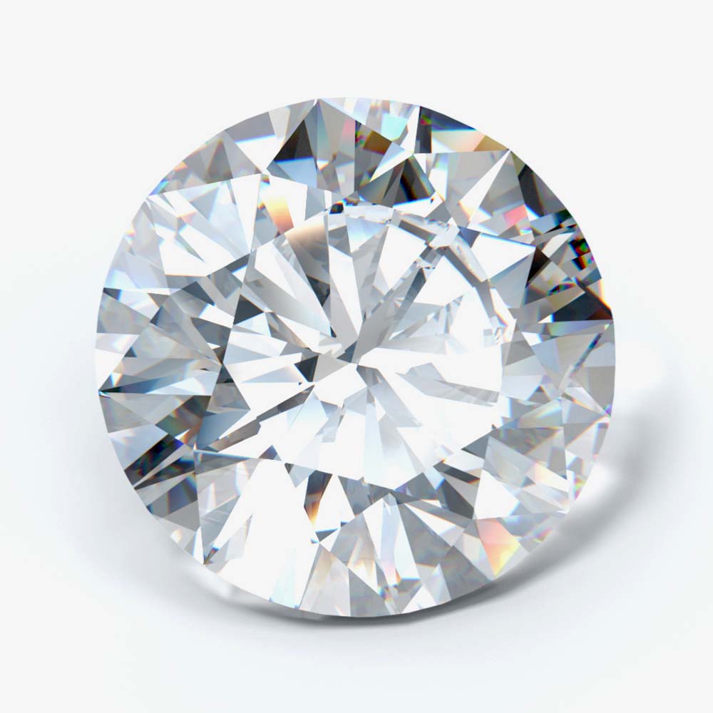 2.89 Carat Round Cut Lab Created Diamond