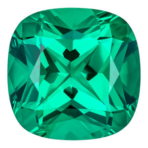 0.90 Carat Cushion Cut Lab-Created Emerald