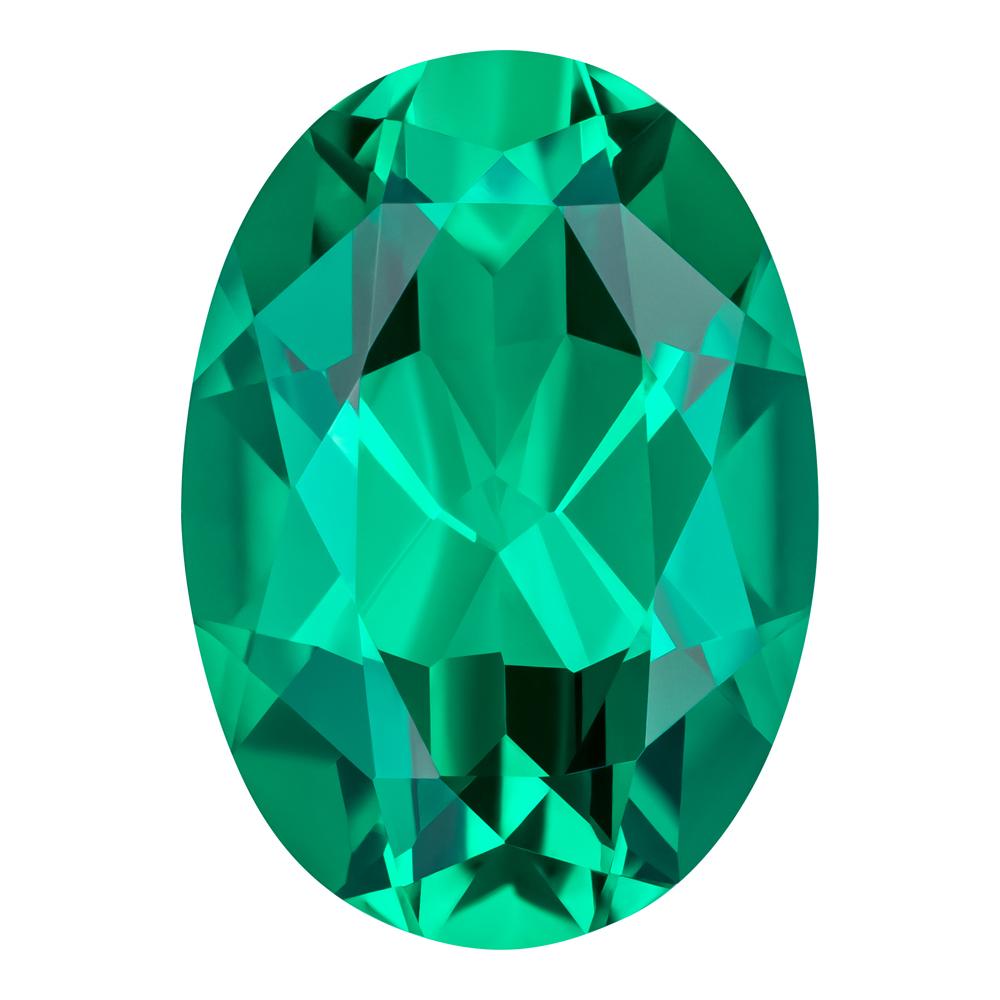 1.20 Carat Oval Cut Lab-Created Emerald