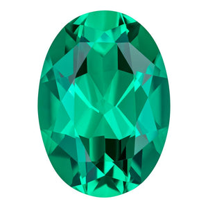 0.18 Carat Oval Cut Lab-Created Emerald